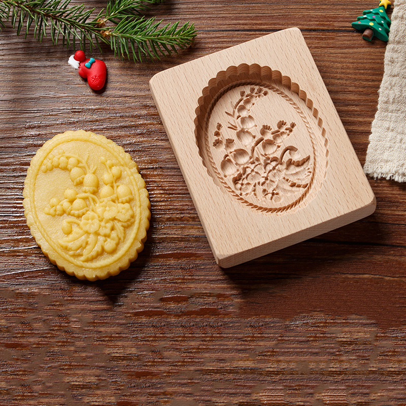 ⏰EARLY CHRISTMAS SALE- 50% OFF🎁WOOD PATTERNED COOKIE CUTTER - EMBOSSING MOLD FOR COOKIES