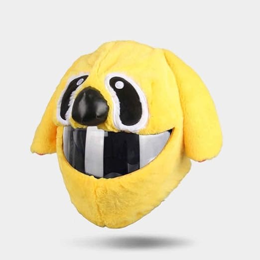 Funny Cartoon Plush Motorcycle Helmet Full Protective Cover