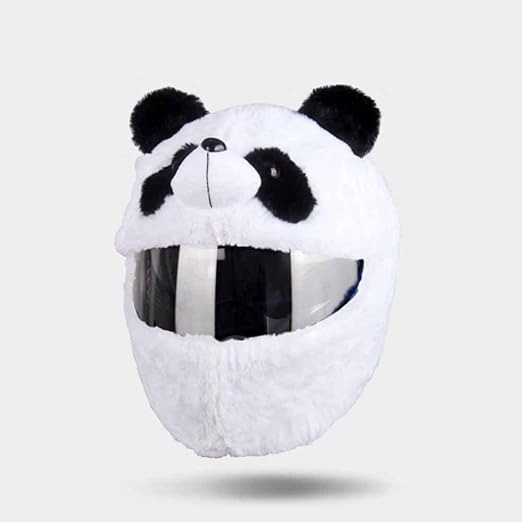 Funny Cartoon Plush Motorcycle Helmet Full Protective Cover