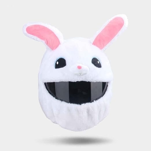 Funny Cartoon Plush Motorcycle Helmet Full Protective Cover