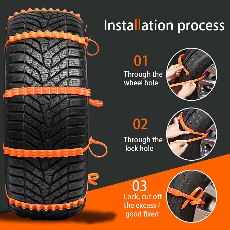 Beef tendon material super friction car snow chain