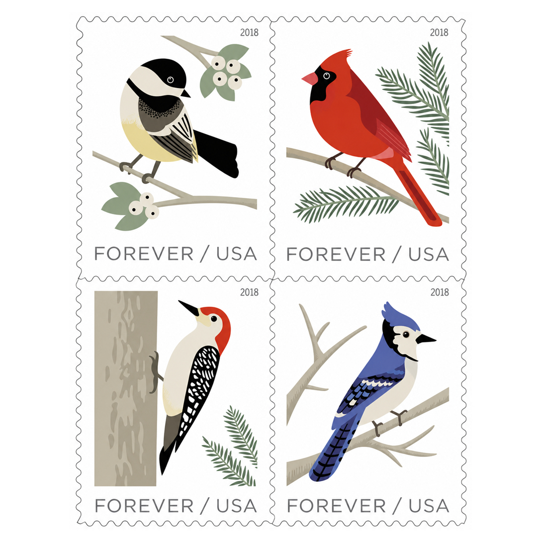 2018 Birds in Winter Stamps 