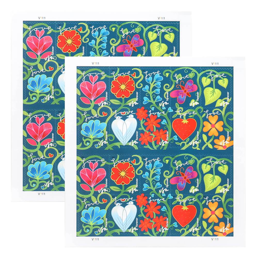 2011 US First-Class Forever Stamps – Garden of Love