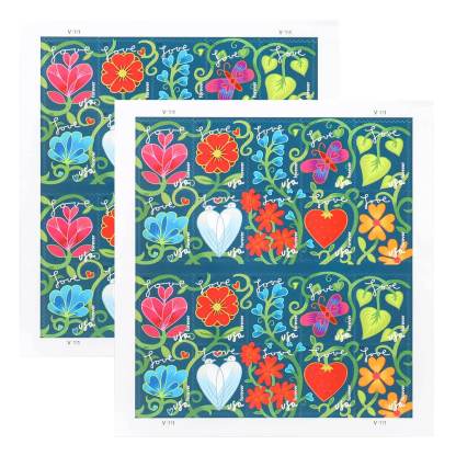 2011 US First-Class Forever Stamps – Garden of Love