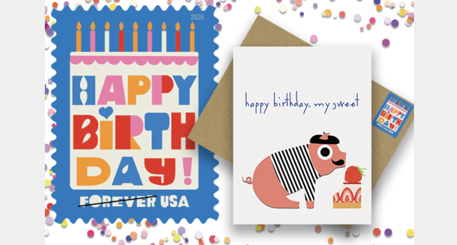 2026 Happy Birthday Stamps