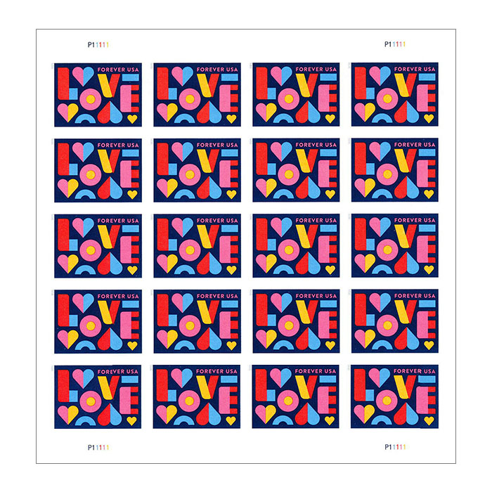 2021 Love Forever Stamps