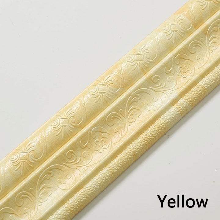 🎁2023-Christmas Hot Sale🎁Adhesive Environmental Protection 3D Wall Edging Strip (7.55 FEET/ROLL)