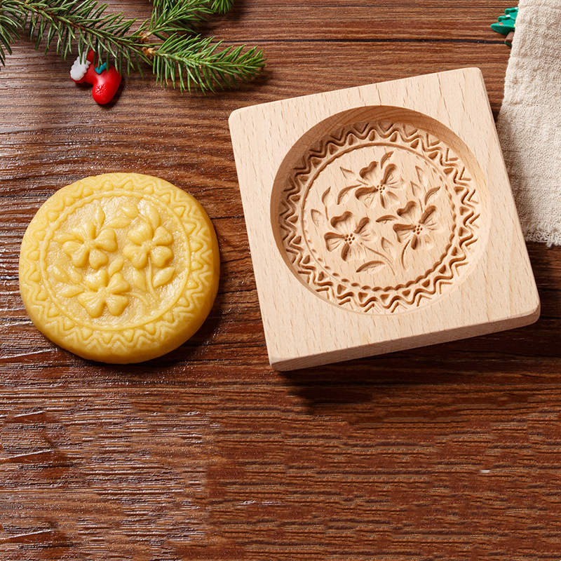 ⏰EARLY CHRISTMAS SALE- 50% OFF🎁WOOD PATTERNED COOKIE CUTTER - EMBOSSING MOLD FOR COOKIES