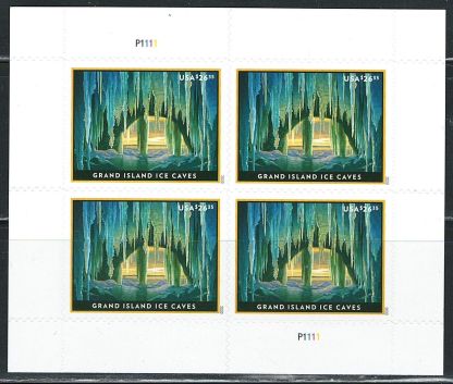 USA 2020 Grand Island Ice Caves EXPRESS Stamp