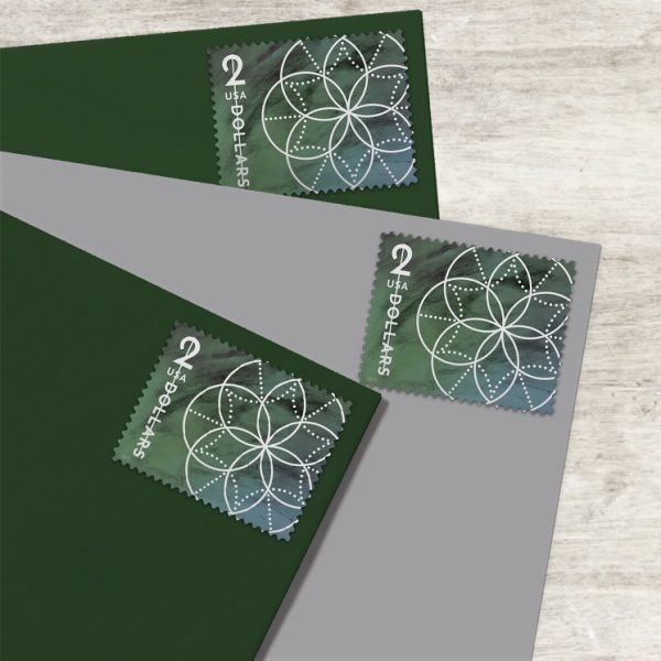 $2 Floral Geometry Stamps - 2022