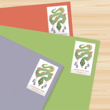 2025 Lunar New Year: Year of the SnakeStamps, Sheet of 20 Forever