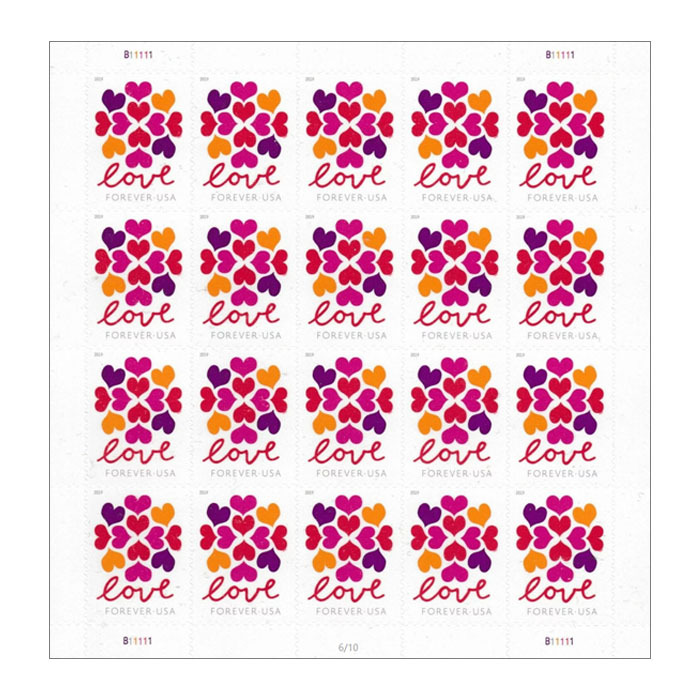 Hearts Blossom Forever Stamps