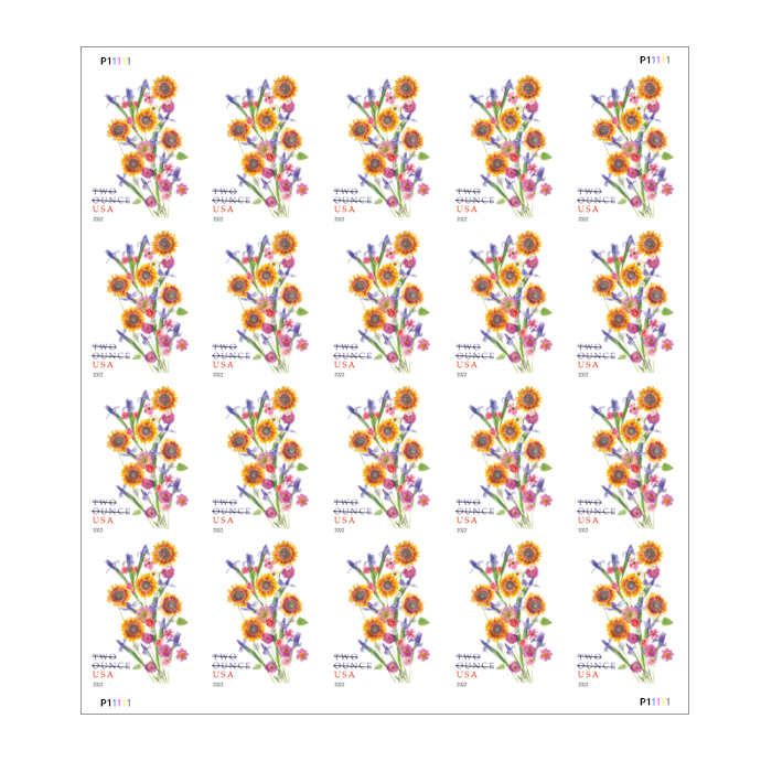 Sunflower Bouquet Stamps(Two Ounce)
