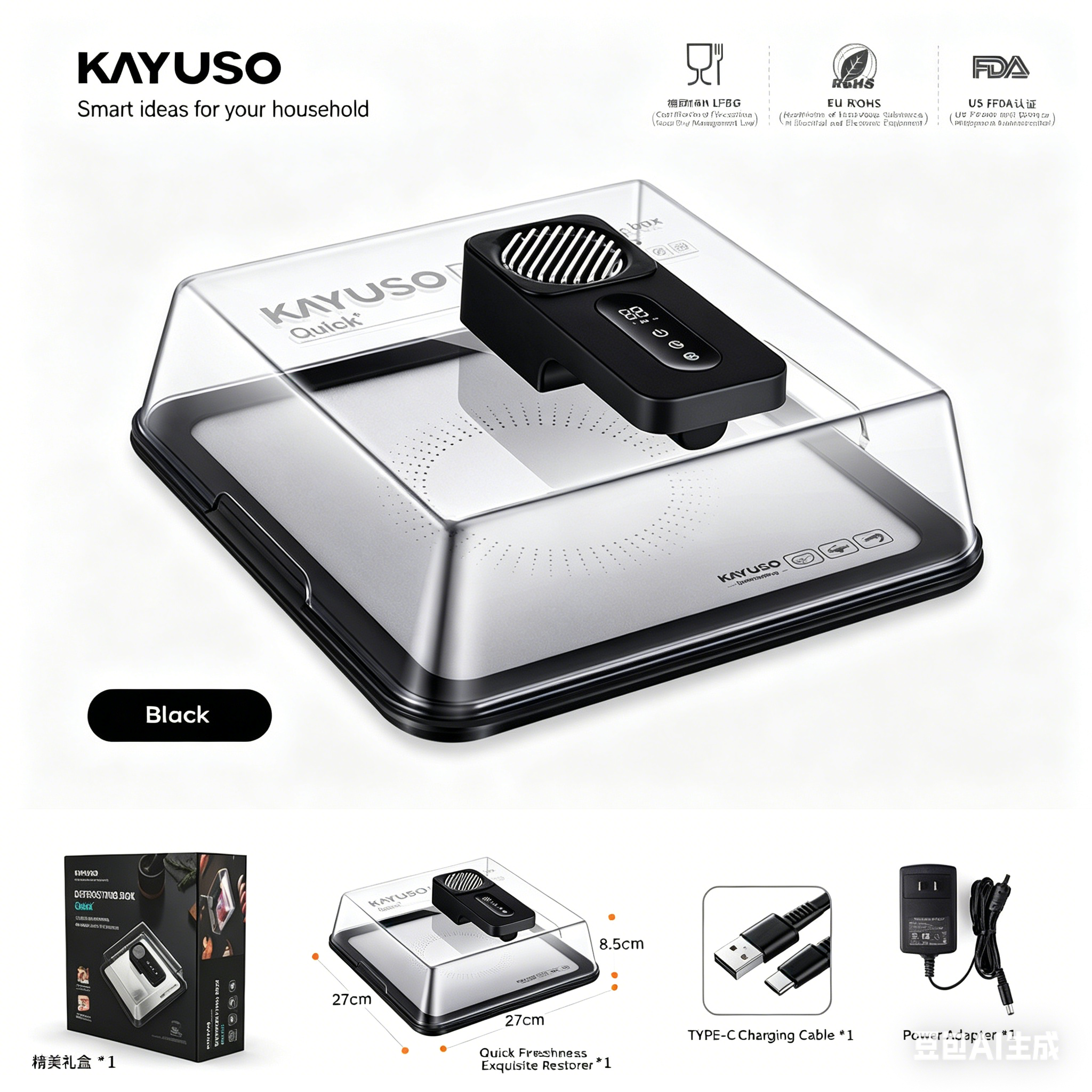 Multifunctional Quick Thaw & Cold Lock Food Defroster