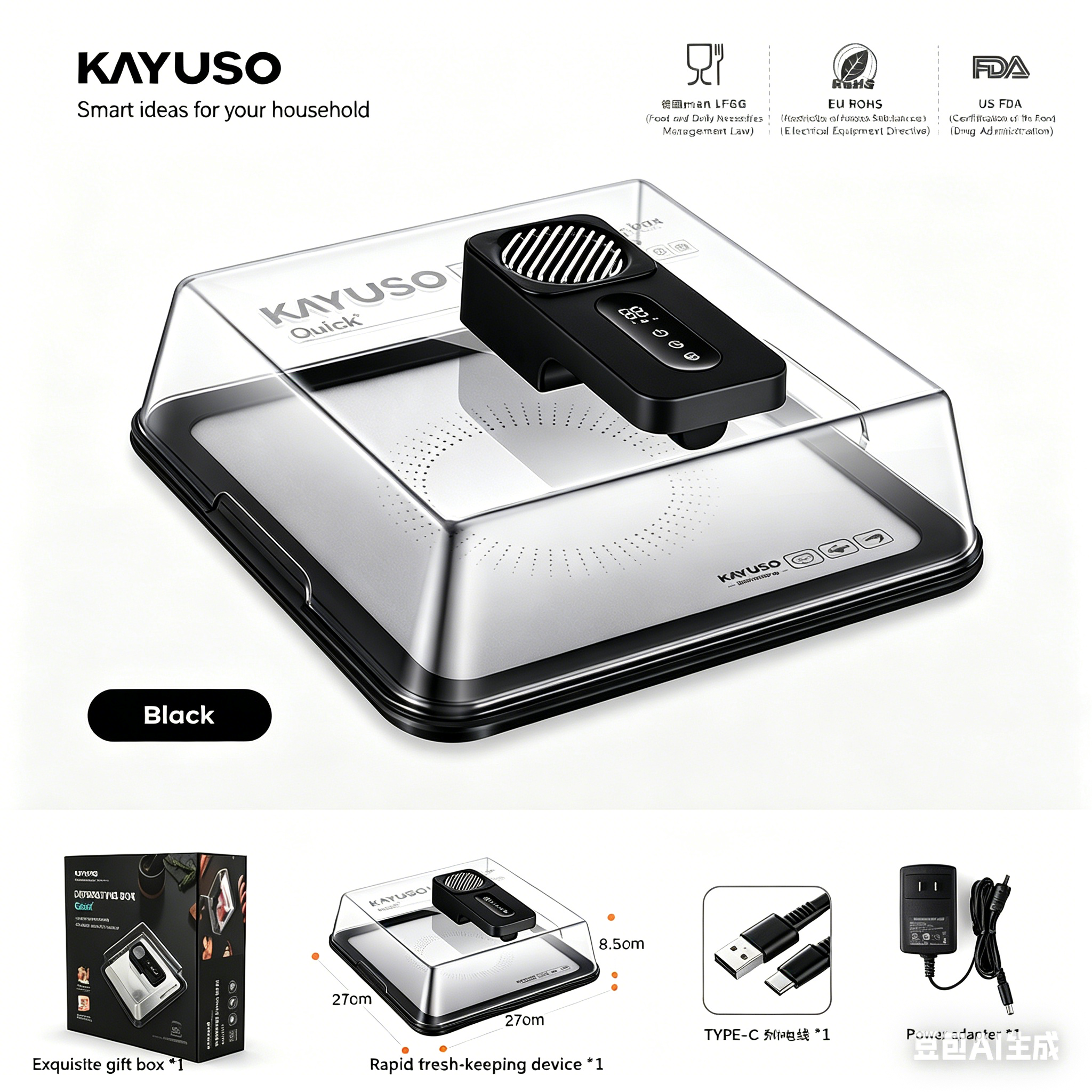 Multifunctional Quick Thaw & Cold Lock Food Defroster