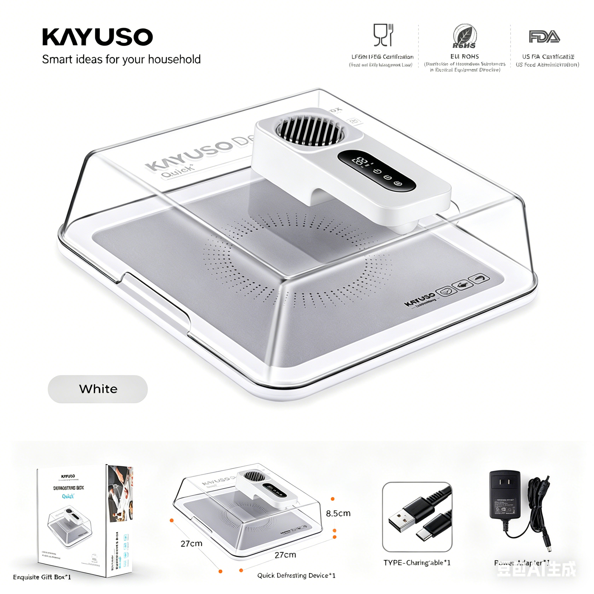 Multifunctional Quick Thaw & Cold Lock Food Defroster