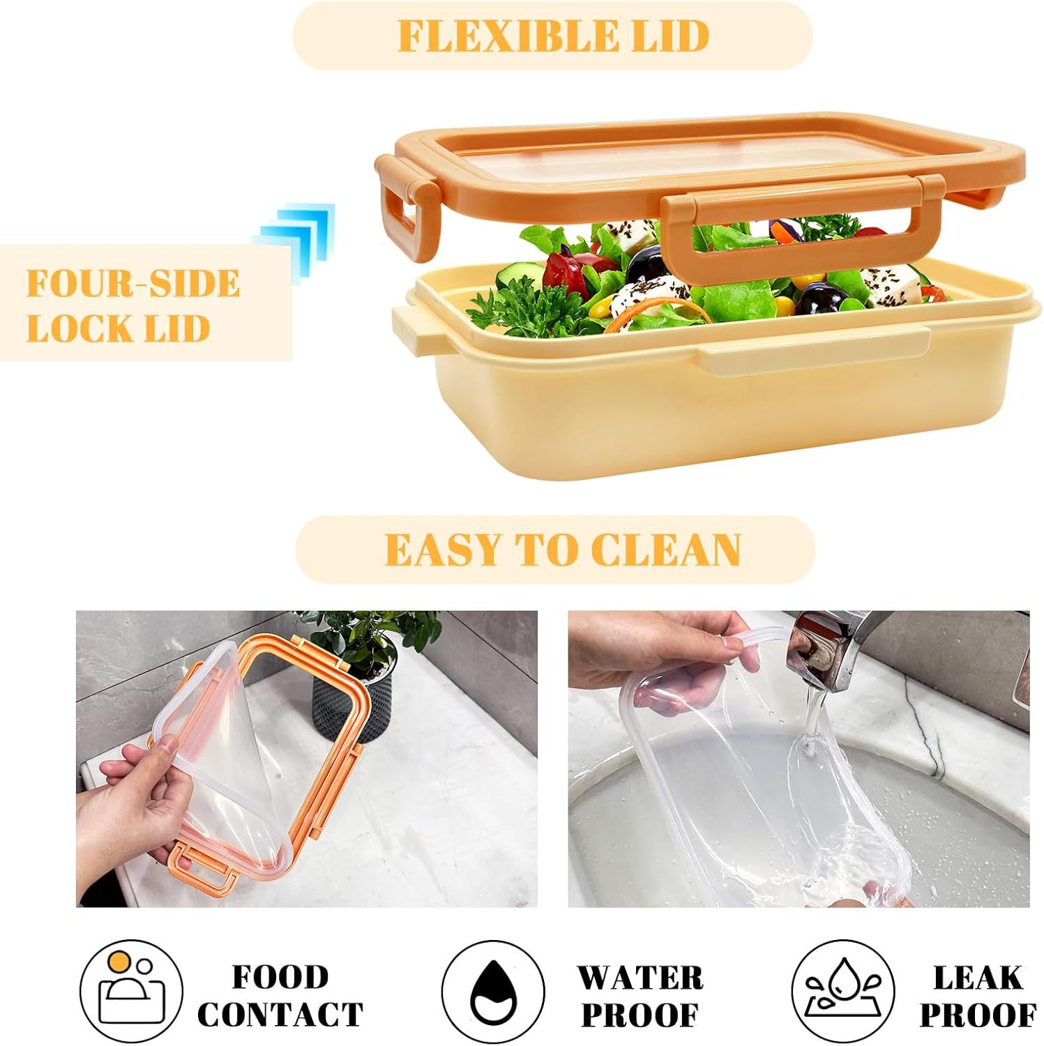 💥HOT SALE 50% OFF💥Multifunctional Square Silicone Food Storage Lid Kit