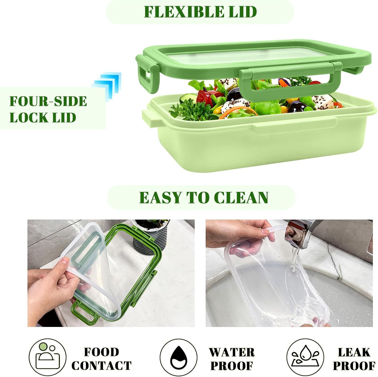 💥HOT SALE 50% OFF💥Multifunctional Square Silicone Food Storage Lid Kit