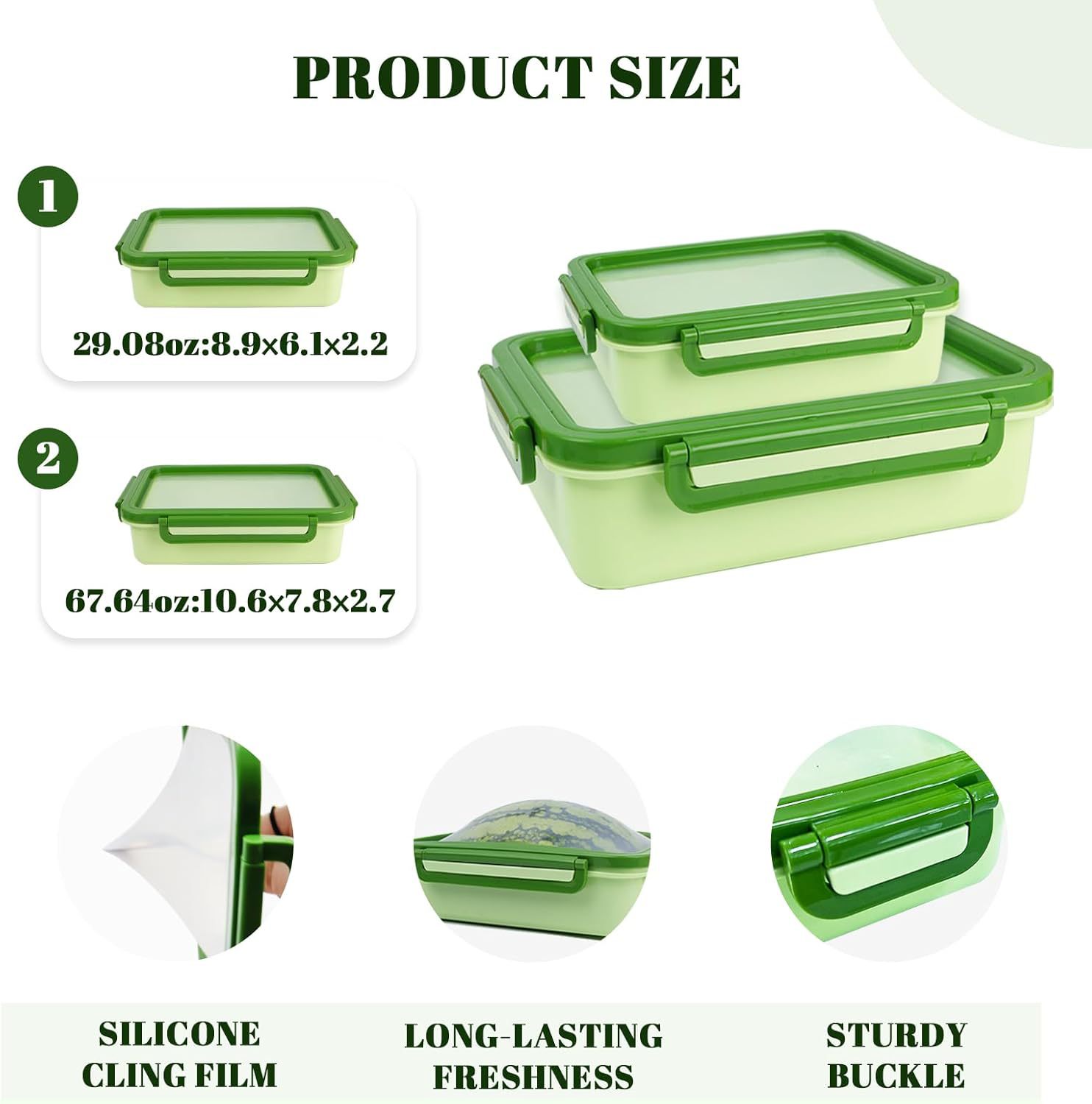 💥HOT SALE 50% OFF💥Multifunctional Square Silicone Food Storage Lid Kit
