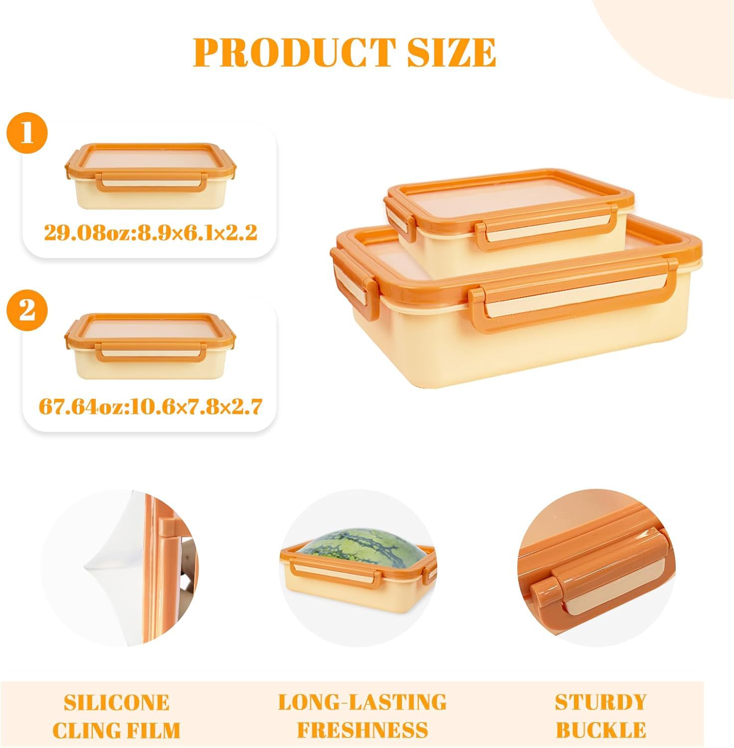 💥HOT SALE 50% OFF💥Multifunctional Square Silicone Food Storage Lid Kit