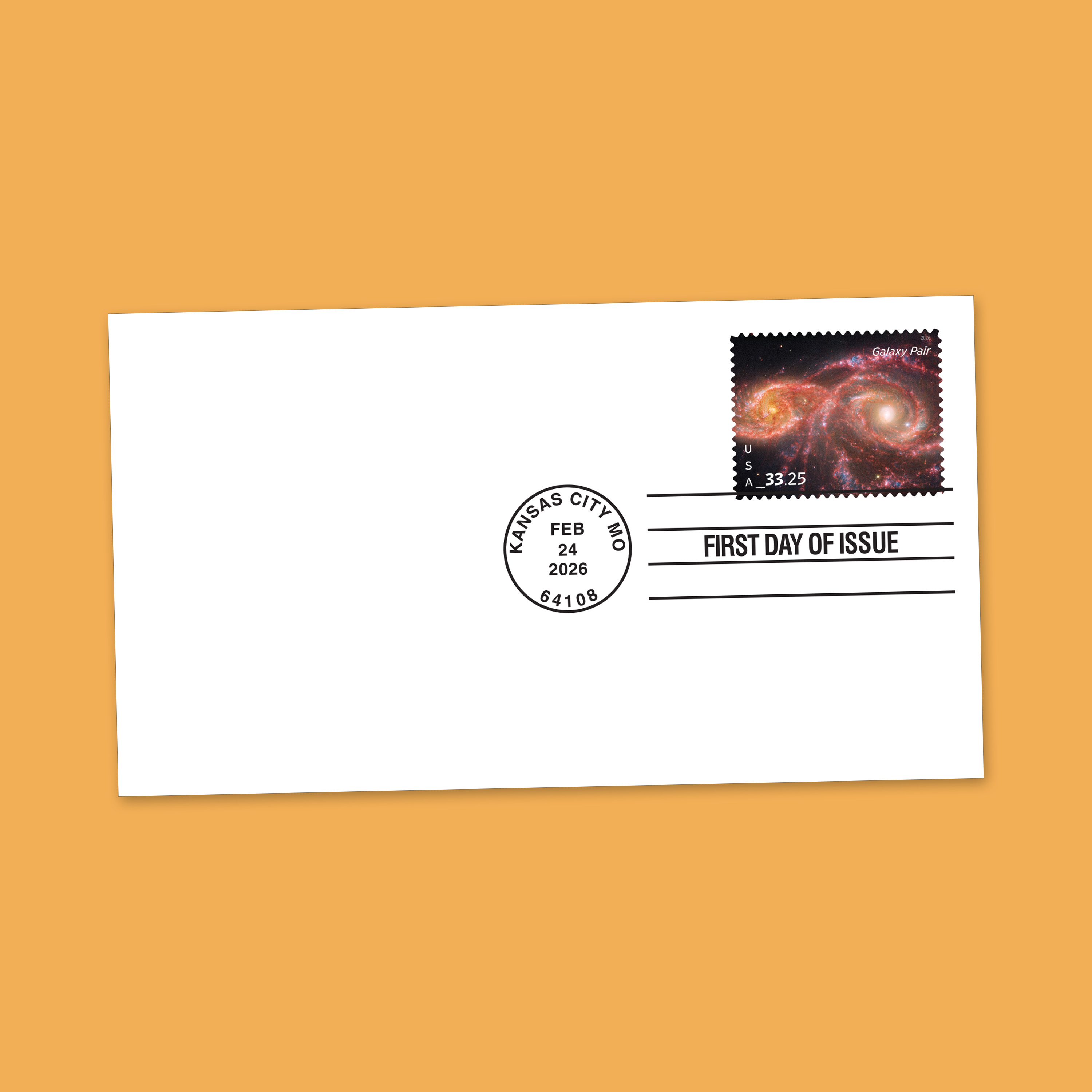 2026 Galaxy Pair Priority Mail Express Stamp