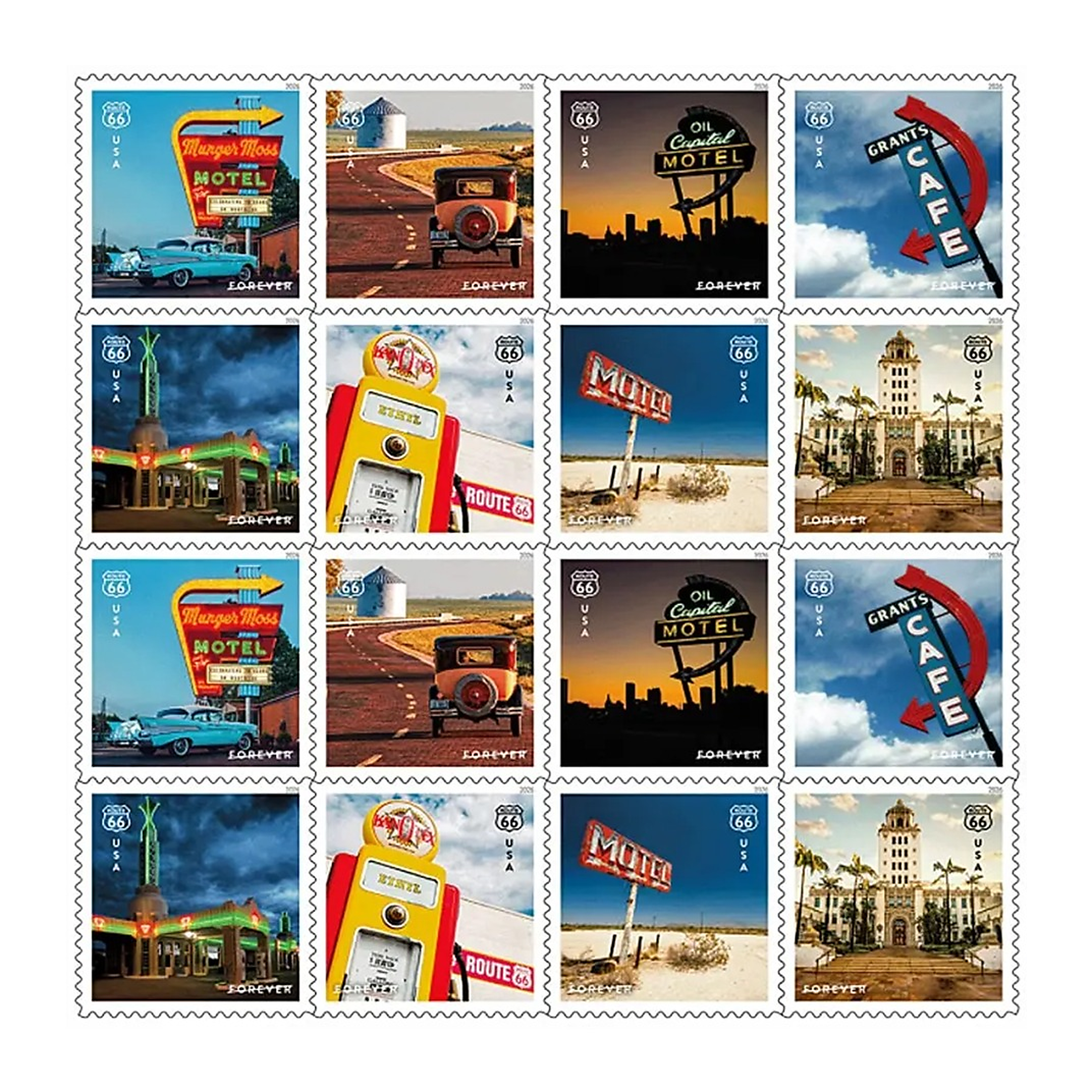 2026 Route 66 Forever Stamps