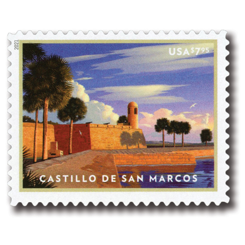 2021 US Castillo De San Marcos Stamps