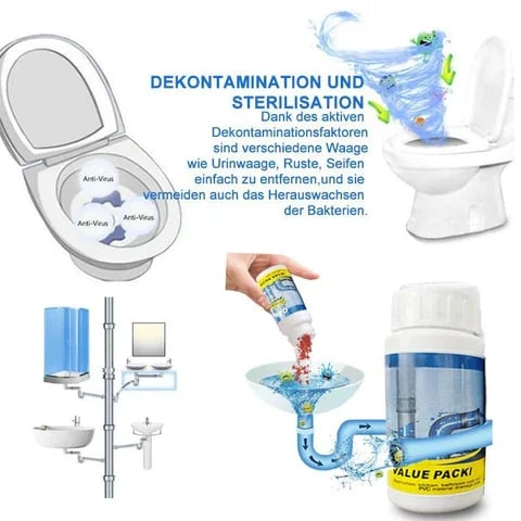 Drain Cleaner Kills 99.9% of Bacteria, Fungi & Viruses