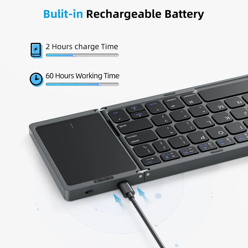 🔥49% off Black Friday discount🔥Foldable Bluetooth Keyboard with Touchpad(Free shipping)