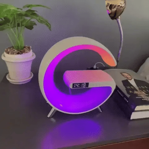 🎄Christmas Sales - 49% OFF🎅Multifunctional Bluetooth Speaker - Colorful Atmosphere Light Wireless Charging and Clock All - in - one Machine