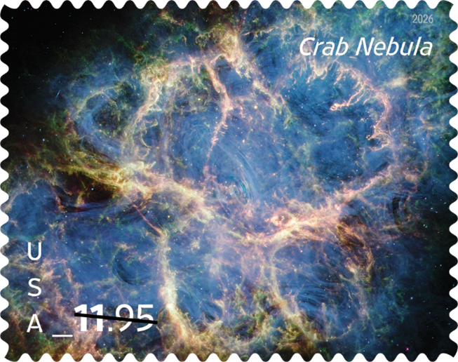 2026 Crab Nebula  Priority Mail Express Stamp