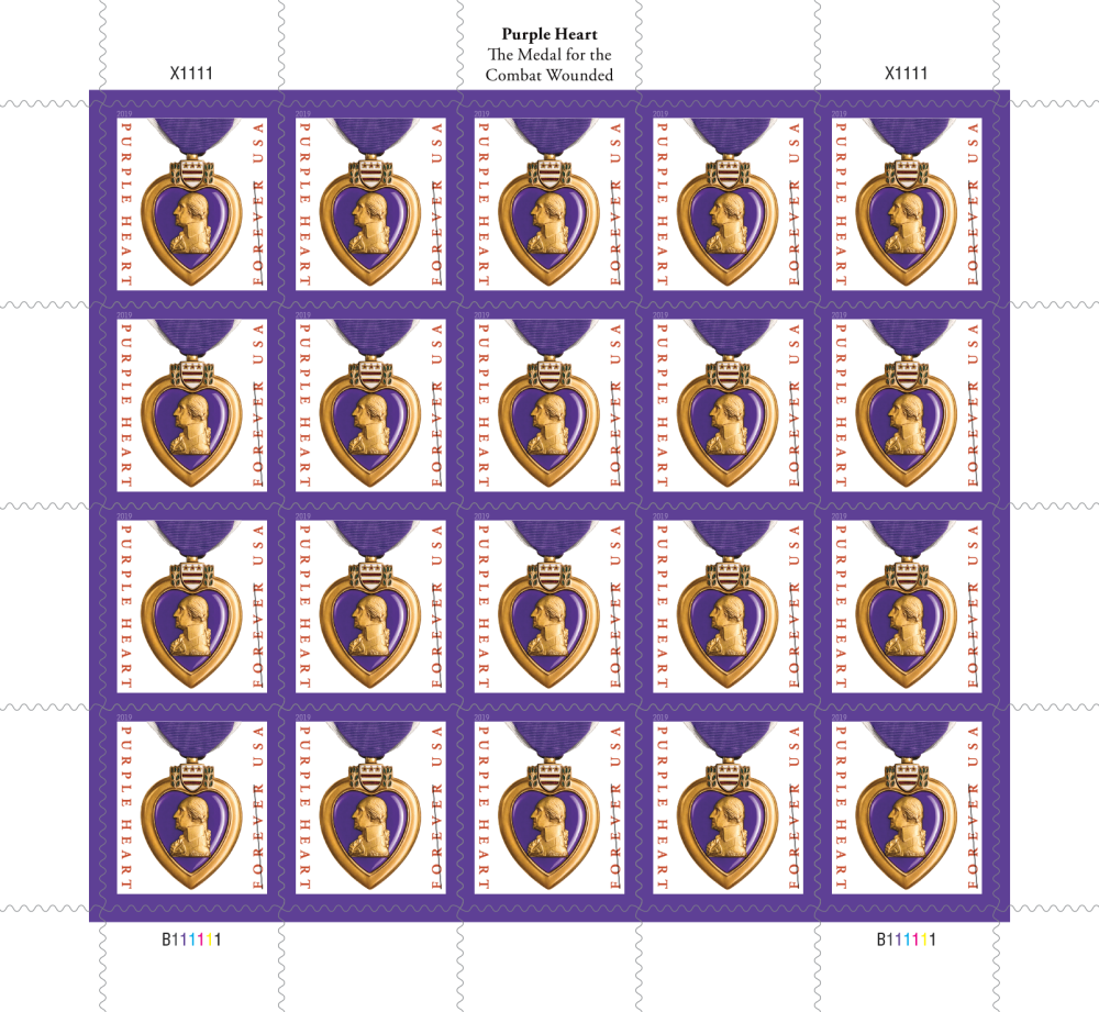 2019 Purple Heart Forever Stamps