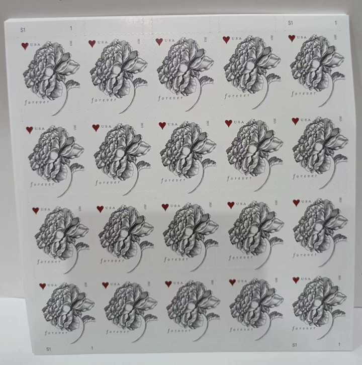 2015 Vintage Rose Stamp