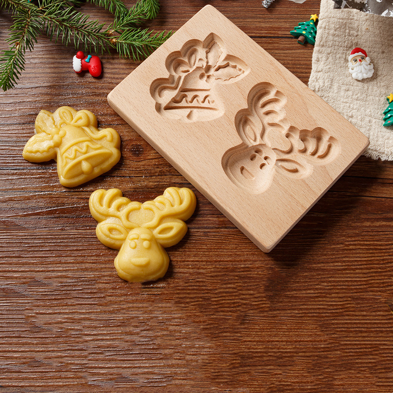 ⏰EARLY CHRISTMAS SALE- 50% OFF🎁WOOD PATTERNED COOKIE CUTTER - EMBOSSING MOLD FOR COOKIES