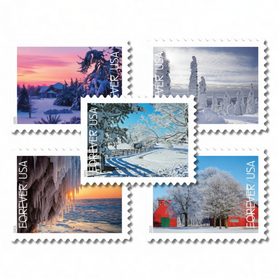 2025 Winter Landscapes Stamps