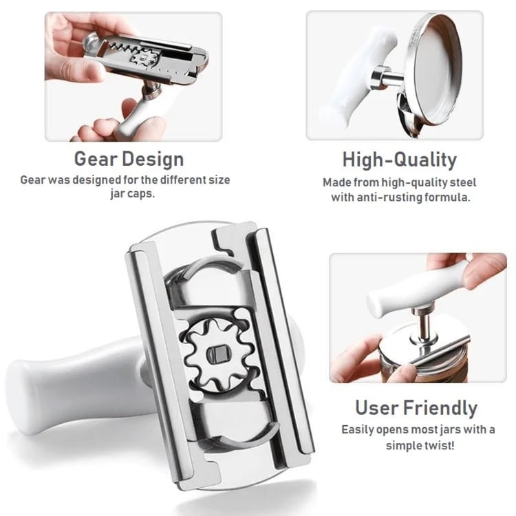 (🔥HOT SALE NOW-49% OFF🔥)  Effortless arthritis Jar Opener (BUY 2 GET 1 FREE NOW)