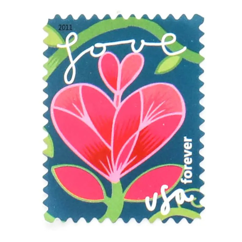 2011 US First-Class Forever Stamps – Garden of Love