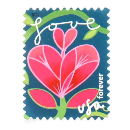 2011 US First-Class Forever Stamps – Garden of Love