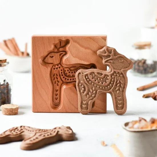 ⏰EARLY CHRISTMAS SALE- 50% OFF🎁WOOD PATTERNED COOKIE CUTTER - EMBOSSING MOLD FOR COOKIES