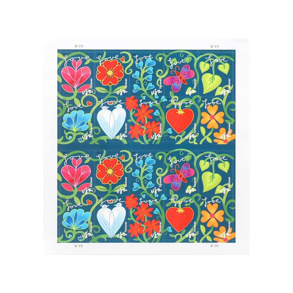 2011 US First-Class Forever Stamps – Garden of Love