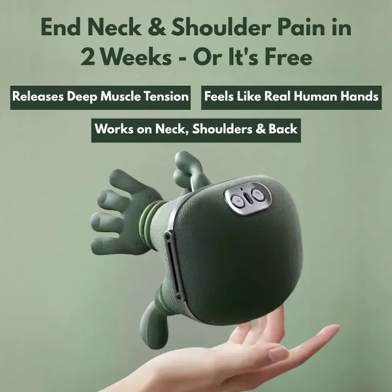 Smart Real Touch Heat Neck & shoulder Massager-Advanced Thermal Therapy at Home