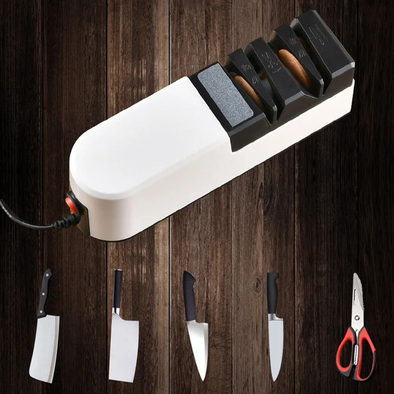 🔪Professional Electric Knife Sharpener – Fast & Precise Sharpening, Multi-Angle Guide for Kitchen & Outdoor Knives ✨📦