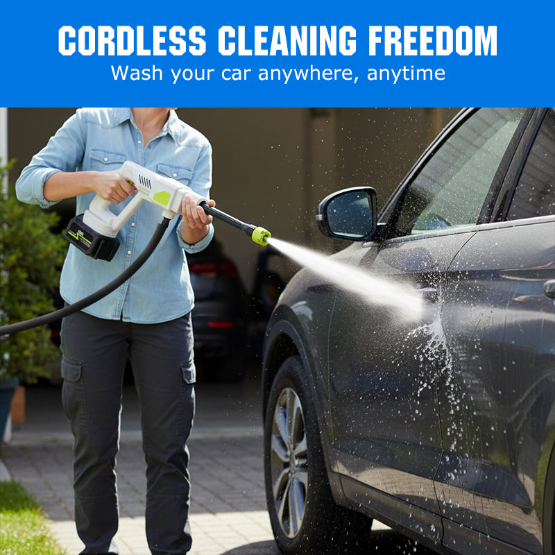 💎 50% OFF! 💎 Portable Cordless Pressure Washer – 30 Bar, 6-in-1 Nozzle & 30-Min Runtime for Any Cleaning Task