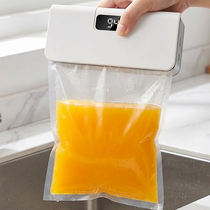 ✨🔥Professional Bag Sealer with 6 Temperature Levels – Freshness at One Click.Seal and open bags in seconds. Rechargeable & Magnetic, can be attached to your fridge.