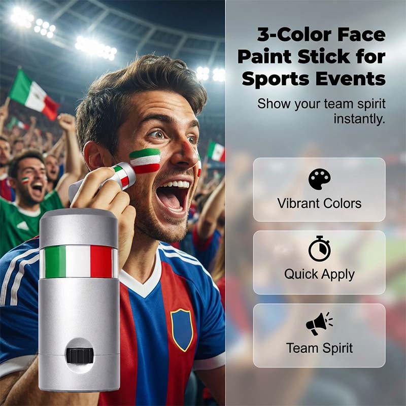 🌟National Flag Face Paint Stick for Sports Fans⚡