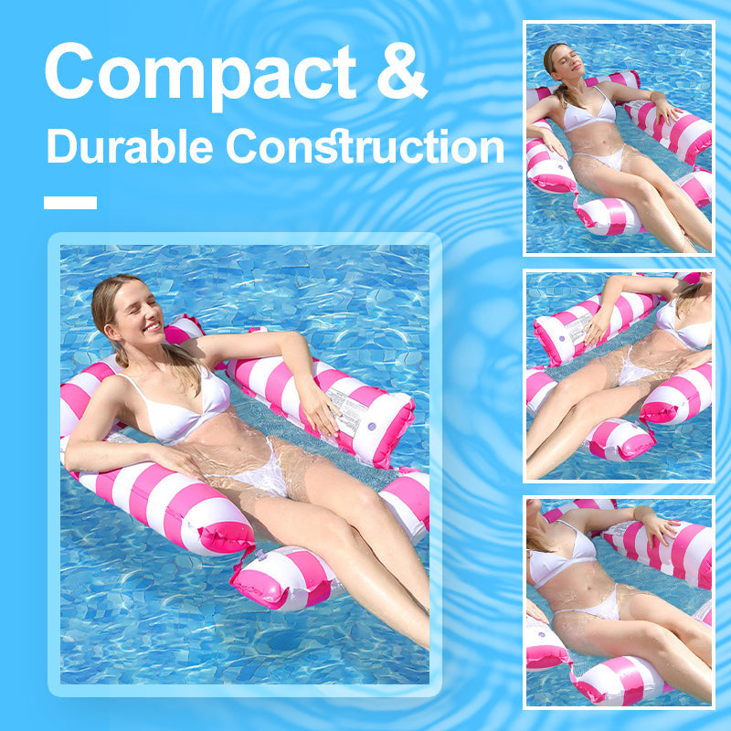 🏊‍♀️🌊Inflatable Stripe Pool Float Lounge Chair🌊🏊‍♀️✨🎁