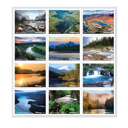 2019 US Wild And Scenic Rivers Forever First Class Postage Stamps