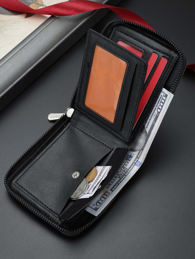 Men's Vintage Eagle Embossed Short Wallet, Business Multi Card Slot Wallet, Casual Trendy Wallet for Work & Daily Use, Business Style Wallet