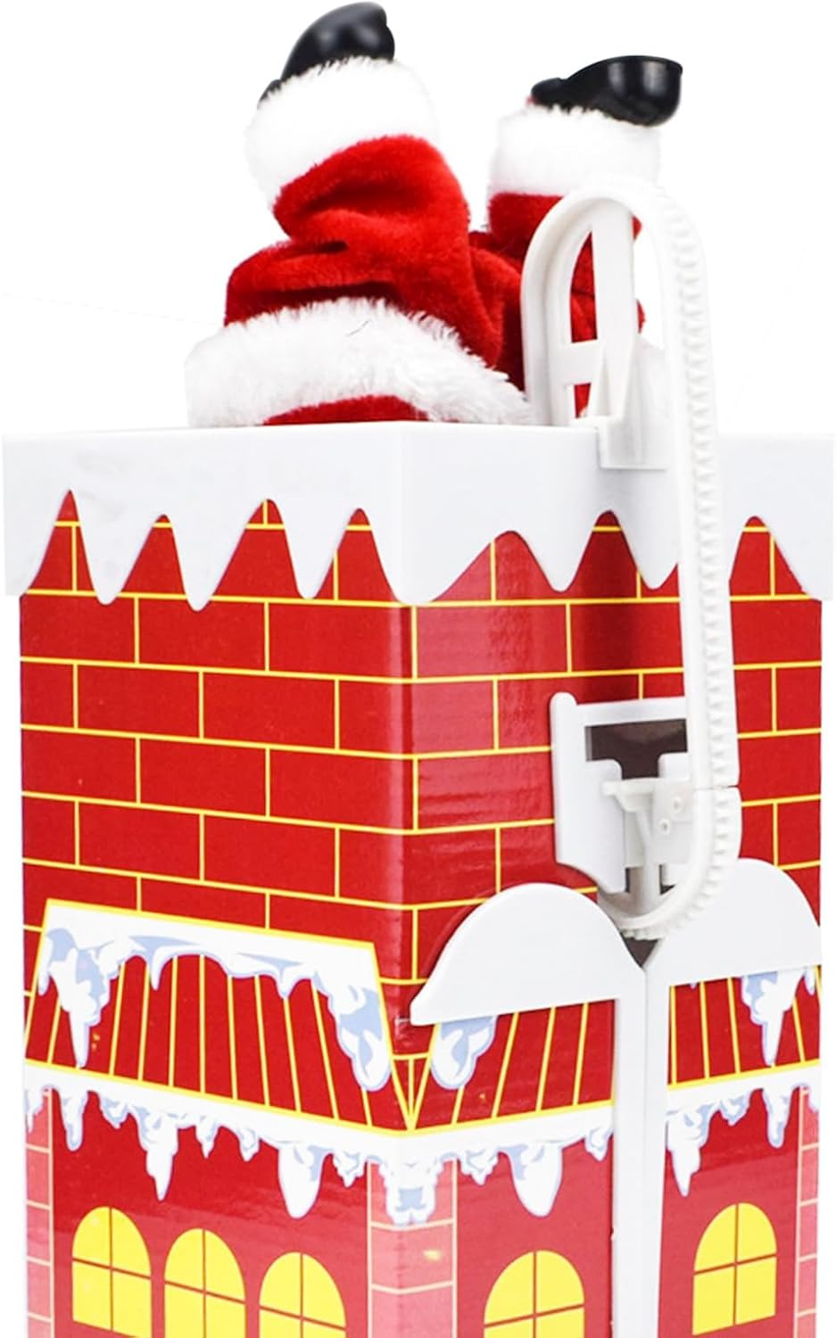 Climbing Chimney Santa Claus