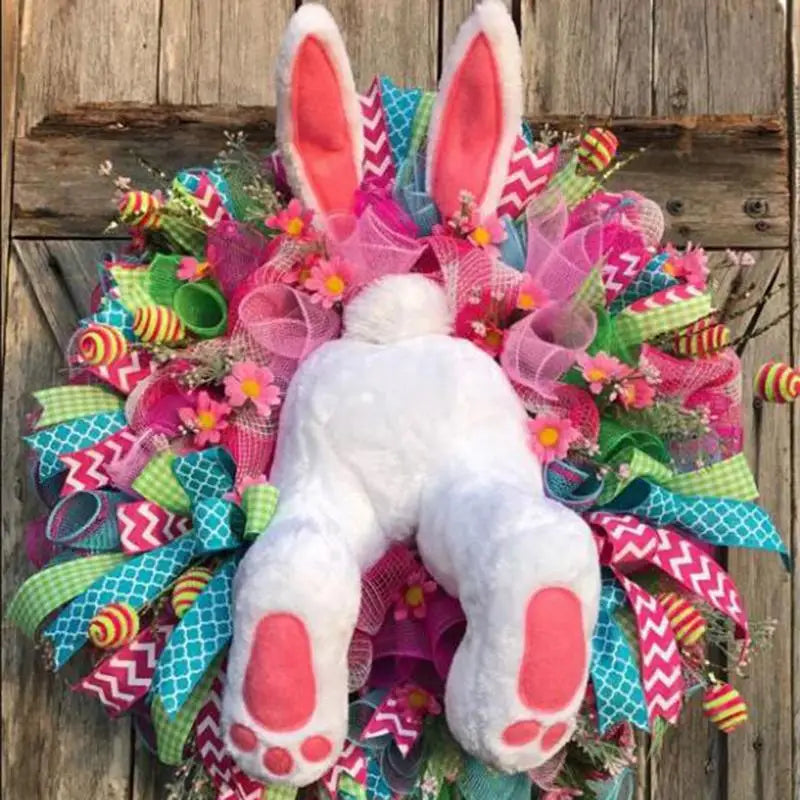 Bunny Tails Easter Wreath